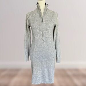 Athleta Cotton/Wool Grey Sweater Dress | Excellent Condition